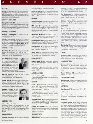 Alumni Notes, Continued, September 1998